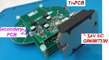 带有基于 pcb 的变压器的 sic mosfet 隔离栅极驱动器