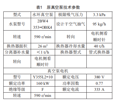 真空系统节能改造技术在某电厂的应用